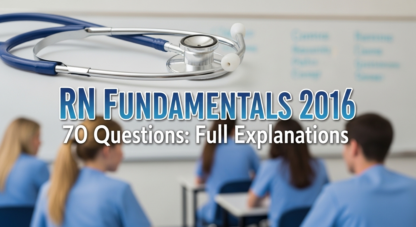 RN Fundamentals 2016 70 Questions: Full Explanations